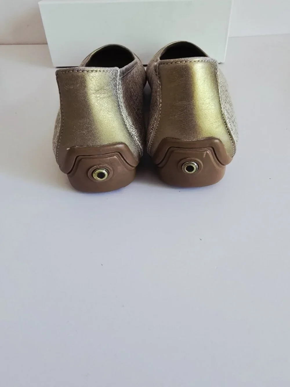Pluggz Grounding Earthing Cap Toe Ballet Flats Shoes 8 Slip On Leather Fabric